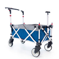 Thumbnail for pack-and-push-folding-stroller-wagon-blue-gray
