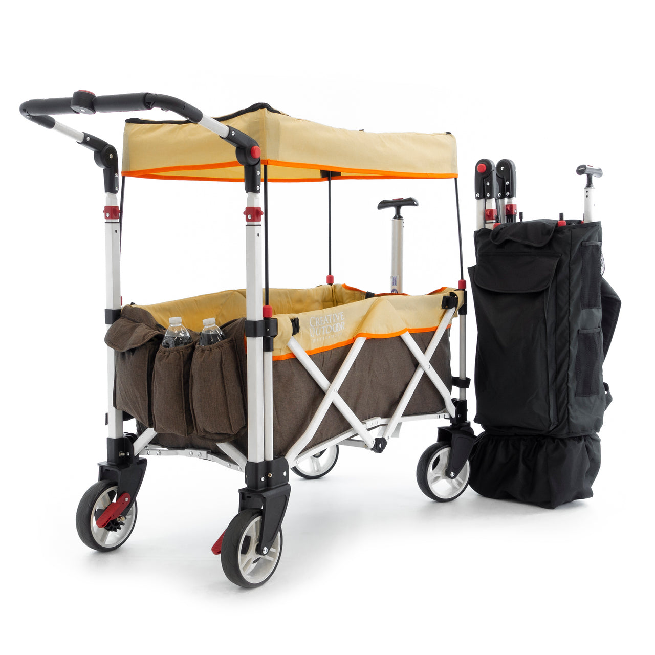 pack-and-push-folding-stroller-wagon-brown-tan
