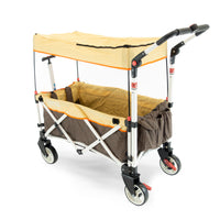 Thumbnail for pack-and-push-folding-stroller-wagon-brown-tan