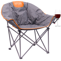 Thumbnail for padded-luxury-folding-wine-chair-orange-gray