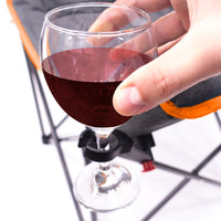 Thumbnail for padded-luxury-folding-wine-chair-orange-gray