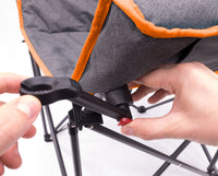 Thumbnail for padded-luxury-folding-wine-chair-orange-gray