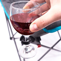 Thumbnail for padded-luxury-folding-wine-chair-tealgray