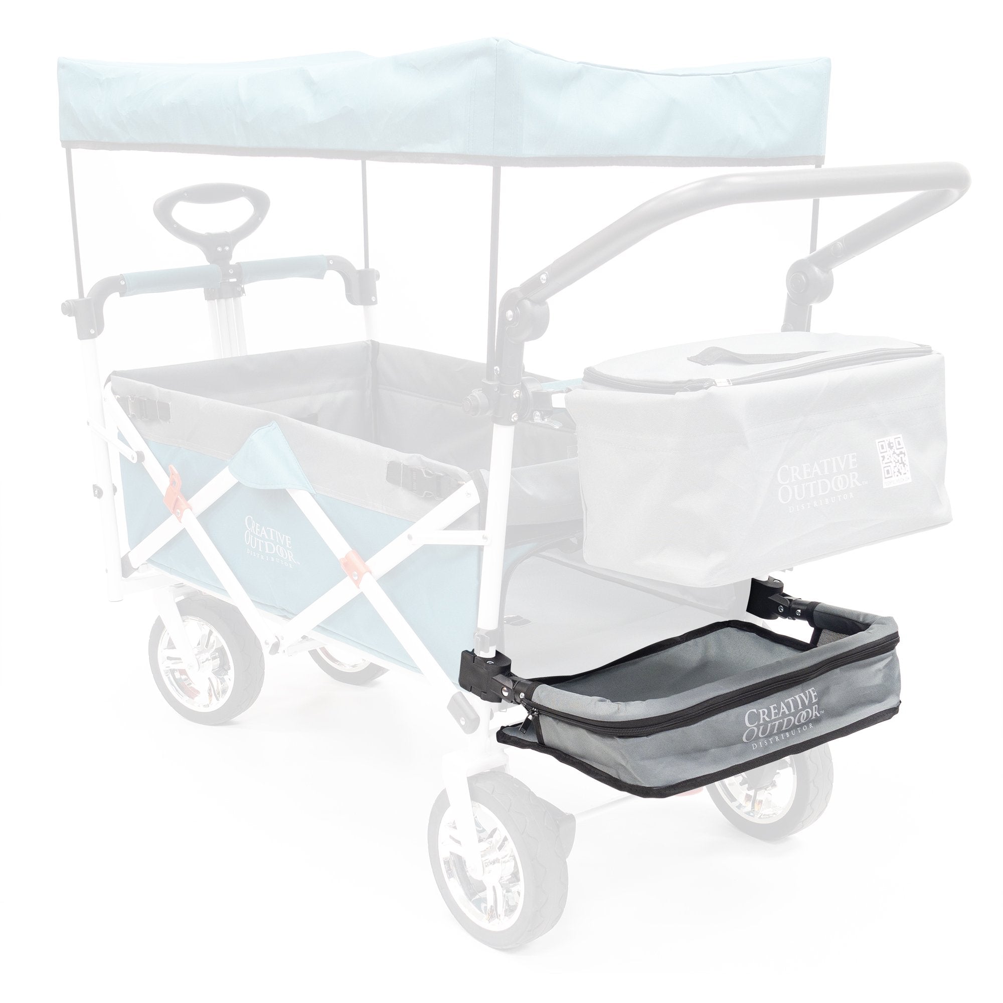 Trolley Extensions Extendable Tray | Silver & Titanium Series – Creative Wagons