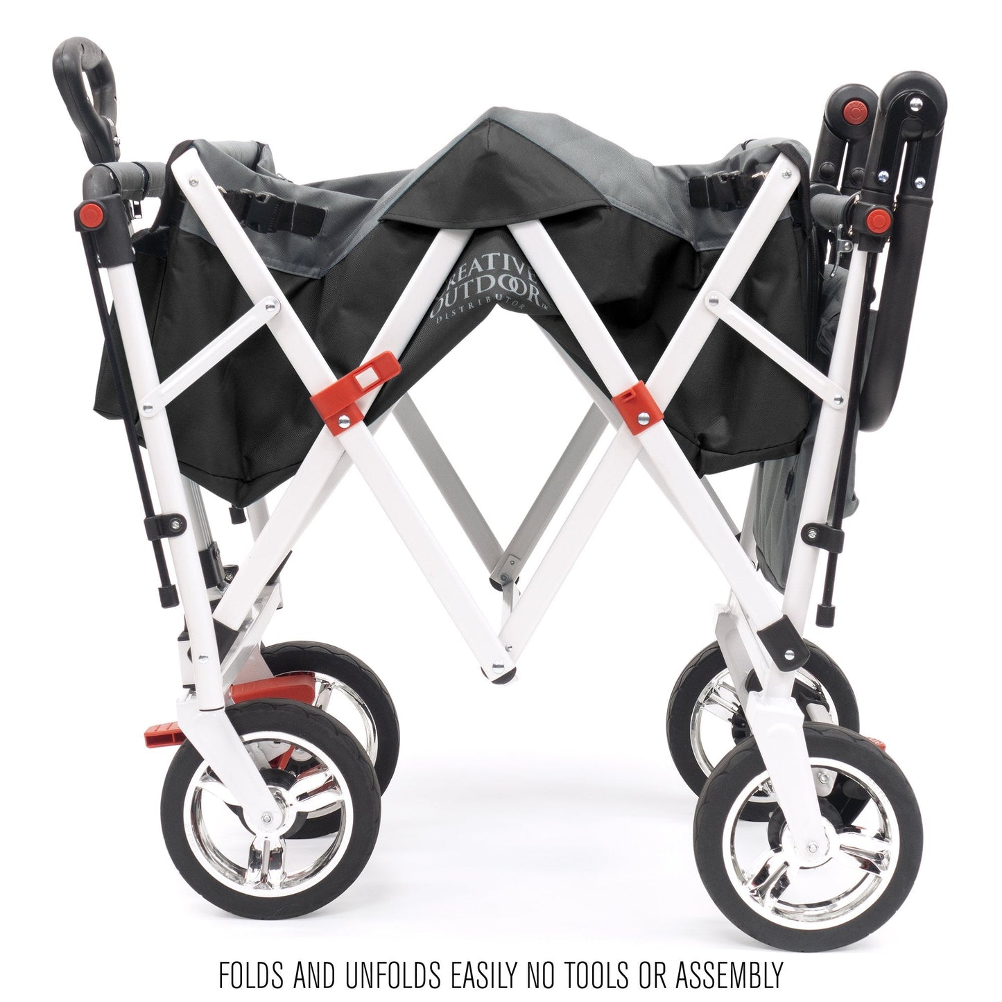 push-pull-silver-series-plus-folding-wagon-stroller-with-canopy-black