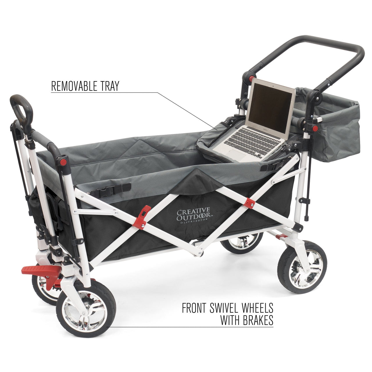 push-pull-silver-series-plus-folding-wagon-stroller-with-canopy-black