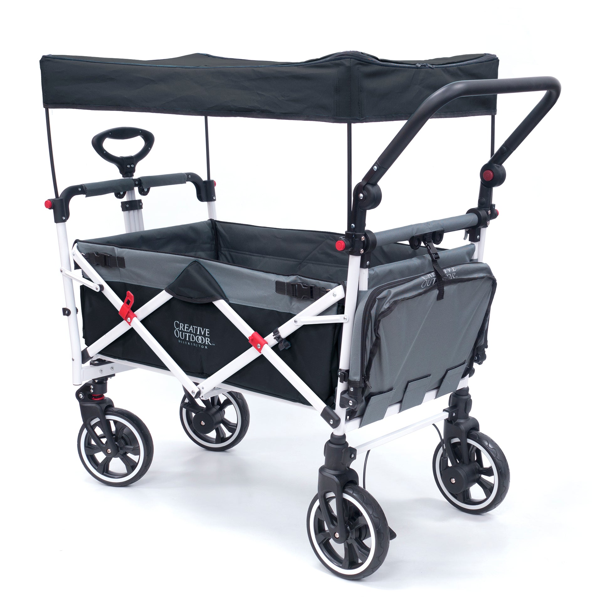 push-pull-titanium-series-plus-folding-wagon-stroller-with-canopy-black