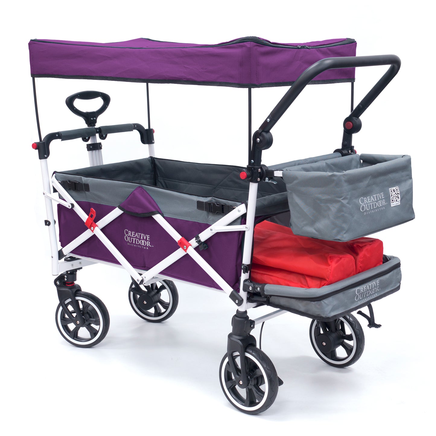 push-pull-titanium-series-plus-folding-wagon-stroller-with-canopy-purple