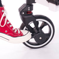 Thumbnail for push-pull-titanium-series-plus-folding-wagon-stroller-with-canopy-red