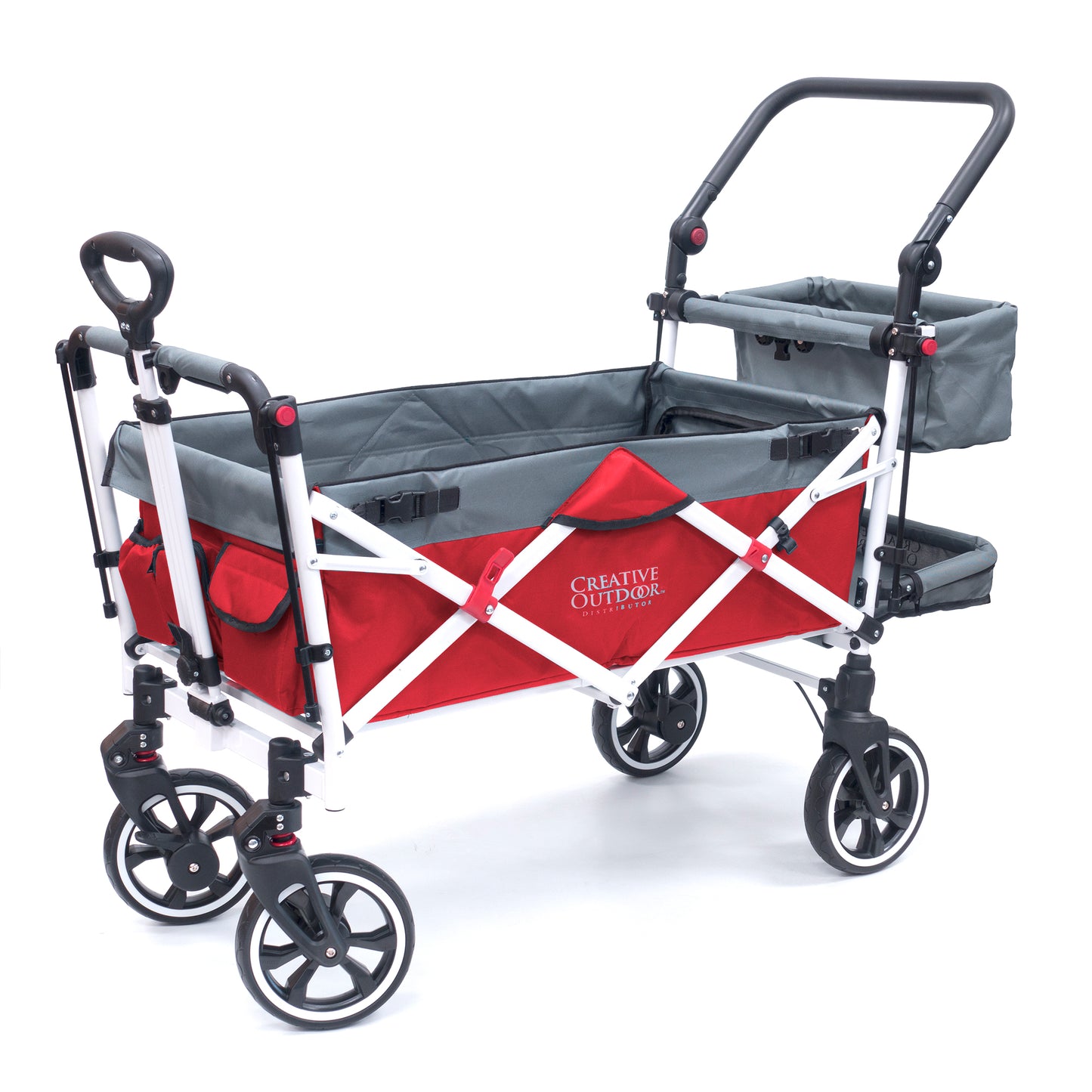 push-pull-titanium-series-plus-folding-wagon-stroller-with-canopy-red